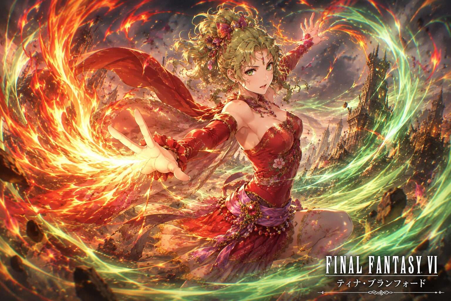 FFRK ティナのキャラクターデータベース登録アイキャッチ