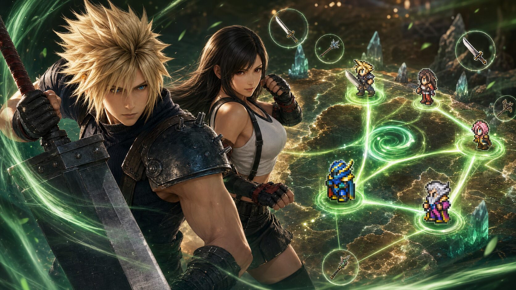 FFRK 属性を一つに絞る クラウド ティファ 風属性パーティ