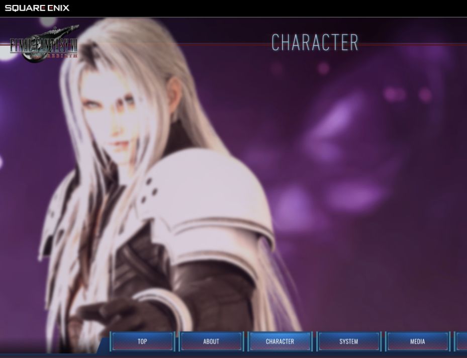 セフィロス公式キャラクター紹介
