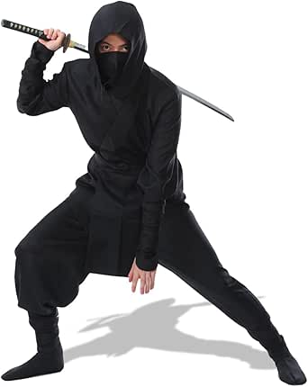 [monoii] 忍者 コスプレ ハロウィン ニンジャ コスチューム にんじゃ 黒装束 衣装 和装 仮装